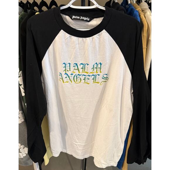 Palm Angels 3/4 Sleeve Tee/Large - Picture 1 of 2